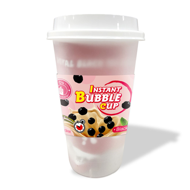 black tea flavor bubble tea drink