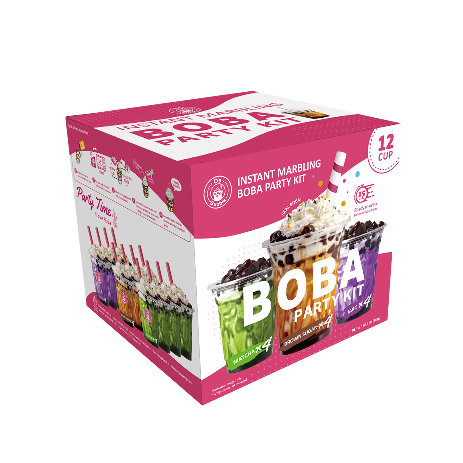 Boba Party Kit, 5 Party Cups GREAT for Sharing