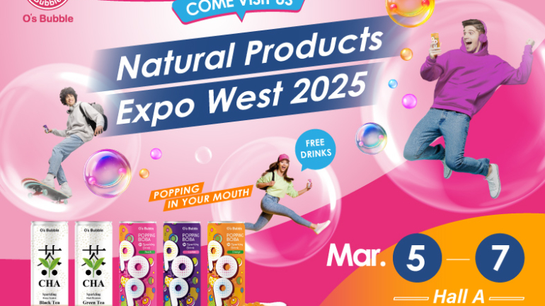 O’s Bubble’s Sparkling Black Tea Named NEXTY Finalist – Visit Booth #1002 at EXPO WEST for a Taste!