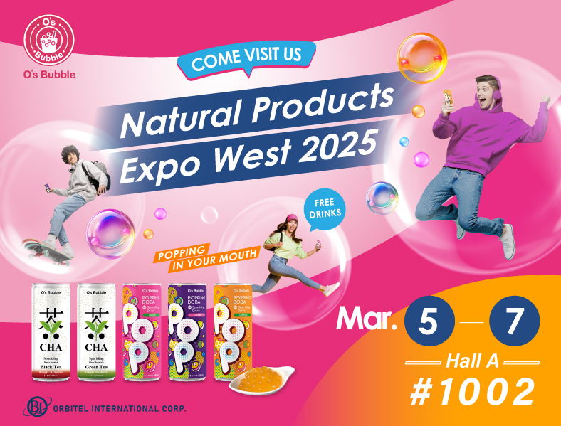 O’s Bubble’s Sparkling Black Tea Named NEXTY Finalist – Visit Booth #1002 at EXPO WEST for a Taste!